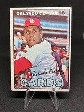 1967 TOPPS BASEBALL #20 ORLANDO CEPEDA ST LOUIS CARDINALS VG/EX