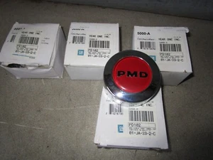 YEAR ONE INC. GM RALLY WHEEL CAP SET 1967-72 RED W/BLACK "PMD" OEM 01-JA-33-2-C - Imagen 1 de 7