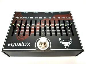 METAL OX, OXP-104 EQualOX,10 Band EQ with Master Vol, Guitar Effect Pedal (UK)