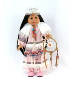 Doll Clothes 18" Dress Hot Pink Native American Dream Catcher Fit 18" AG Dolls - Picture 1 of 3