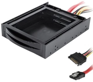 DYNAMODE - Hot Swap Dual 2.5" SATA Drive Bay with 3.5" Chassis - Picture 1 of 1