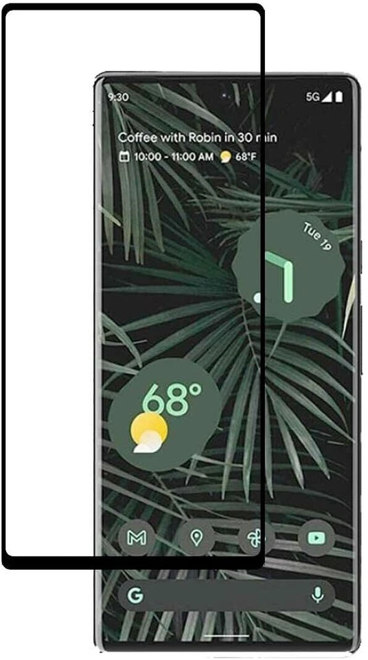 3D Curved Full Cover Google Pixel 6 Pro,7 Pro Pixel 3,2 Tempered Glass Protector - Image 1 of 1