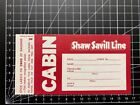 Vintage 1960S Shaw Savill Line - Cabin Baggage Label - Very Rare