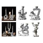 Retro Style Angel Candle Holder Decor Candlestick Candelabra Pillar Candle Stand