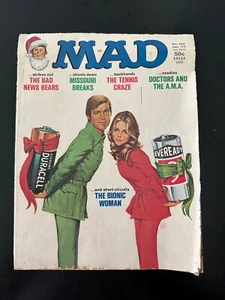 MAD Magazine Bionic Woman Issue No 188 January 1977 Crazy Cheap Book Vintage - Picture 1 of 17