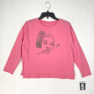 Black History Month T-Shirt Girls Large (10-12) Creq Neck Long-Sleeve Pink - Picture 1 of 11
