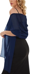 Women'S Scarf Shawls and Wraps for Evening Dress Wedding Party Bridal Scarves Sa - Picture 1 of 12