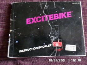 Excitebike (NES Nintendo) Instruction Manual Booklet Only.. NO GAME