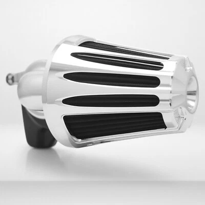Chrome Cone Air Cleaner Filters For Harley M8 107 Touring/Breakout 2018-2022 - Image 1 of 4