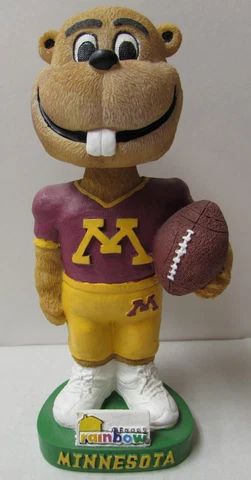 University of Minnesota - Goldy Gopher Football Bobblehead - No Box! Cover
