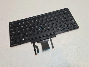 OEM Backlit US Keyboard 0D19TR w/ Bezel for Dell Latitude E5470 - Tested - Picture 1 of 6