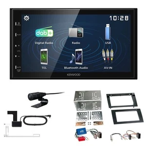 Kenwood 2DIN DAB+ Autoradio für Audi A4 2000-2006 schwarz Teilaktiv - Bild 1 von 5