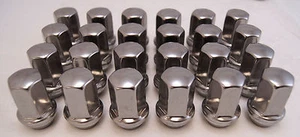 24 GMC Sierra Yukon XL Denali Savana Factory OEM Stainless 14x1.5 Lugs Lug Nuts - Picture 1 of 3