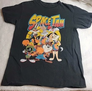 Space Jam A New Legacy Adult M Tune Squad Graphic Black Short Sleeve T-Shirt - Picture 1 of 6