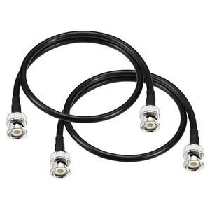 3x BNC Male to plug pigtail cable 1m for Antenna Scanners Mobile Radio Generator - Picture 1 of 7