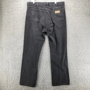 Wrangler Jeans Mens 36x34 100% Cotton Black 13MWZWK Bootcut High Rise USA - Picture 1 of 14