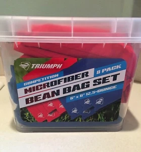 NEW Triumph Competition Microfiber 6 x 6" 12 oz Bean Bag 8-Pack Set Replacement - Picture 1 of 3