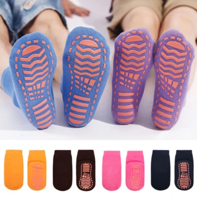 Women Children Toddler Ankle Grip Cotton Socks Non-slip Skid Gripper Kids Socks