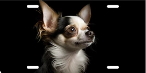 Placa de matrícula personalizada Chihuahua cachorro perro añadir texto - Imagen 1 de 1