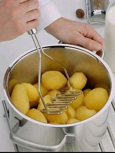 Trituradora de patatas vegetales acero inoxidable resistente a la cocina trituradora duradera - Imagen 1 de 6