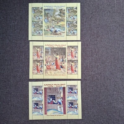 Vatican 2008 set sheets Apostel Paulus ( Michel 1619/21 Klb) nice MNH - Image 1 of 2