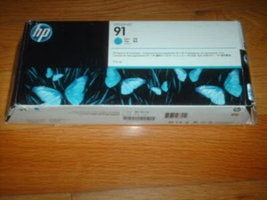 2018 Original HP #91 Cyan 775ml Kartusche C9467A DESIGNJET Z6100 WERKSEITIG VERSIEGELT - Bild 1 von 1