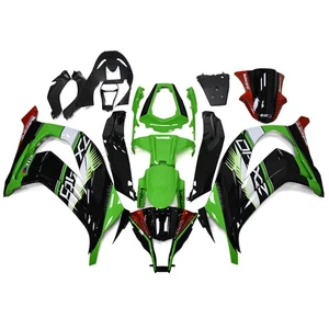 ABS Fairing Kit for Kawasaki Ninja ZX10R 2011 - 2015 Body Kit Green Black Red - Picture 1 of 8