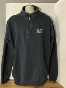 CAT Caterpillar Pullover Sweatshirt Gr. 2XL 1/4 Zip Bau Arbeitskleidung warm - Bild 1 von 11