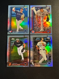 2025 TOPPS CHROME REFRACTOR (4) CARDS JAKE BLOSS CEDRIC MULLINS JAMESON TAILLON - Picture 1 of 2