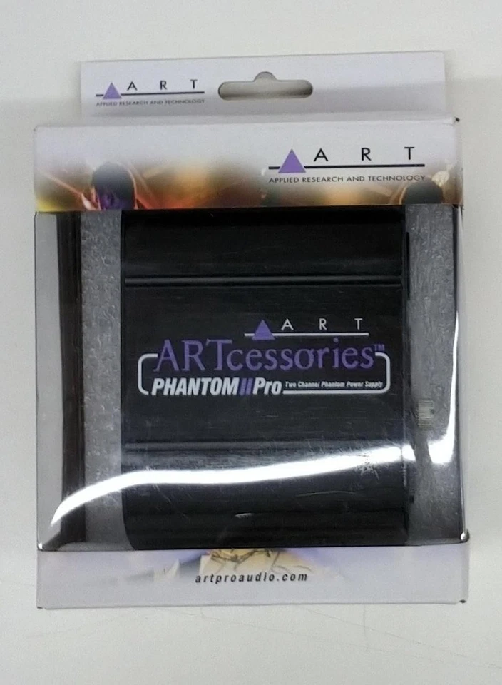 Caja de alimentación fantasma alimentada por batería ART PHANTOM II PRO para micrófonos de estudio usada Foto 1 de 1