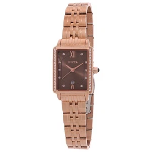 Fiyta Allure Quartz Crystal Brown Dial Ladies Watch L865012.PKPD - Picture 1 of 3