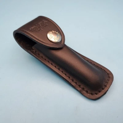 Cuchillos Buck Hoja Fija Cuchillo Funda Cuero Negro Cinturón Bolsillo Bolsa Escudero Foto 1 de 4