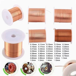 0.04mm - 1.3mm Cable Copper Wire Magnet Wire Enameled Copper Winding Wire Coils - Picture 1 of 11