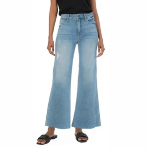 Kut From The Kloth Meg Fab Ab Wide Leg High Rise Jeans 12  - Picture 1 of 11