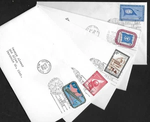 Cinq FDC des Nations Unies comme indiqué - kha061 - Photo 1/1