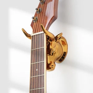 New Portable Wall Hanger Guitar Professionals ABS Bull Head For Ukulele - Picture 1 of 12