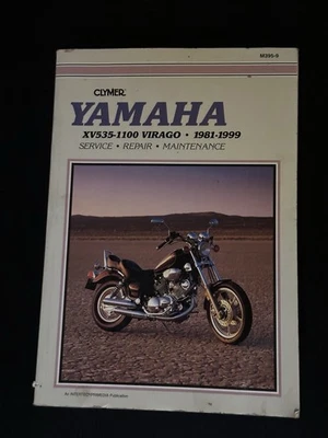 1981-1999 YAMAHA XV535-1100 VIRAGO MOTORCYCLE SERVICE MANUAL / CLYMER M395-9 - Image 1 of 2