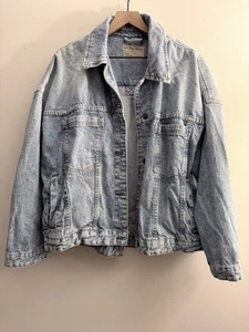 Free People We The Free Opal Swing Denim Jacket Blue L - Picture 1 of 5
