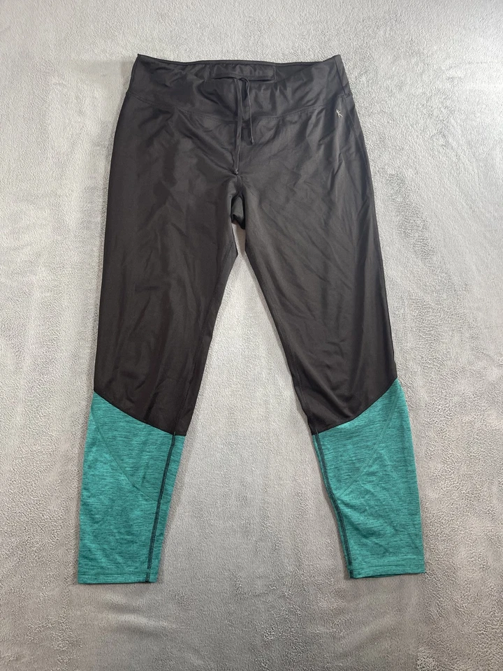 Leggings Danskin Now para mujer grandes 12-14 negro verde azulado pantalones de yoga ajustados atléticos Foto 1 de 4