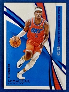 2020-21 Panini Immaculate Shai Gilgeous-Alexander #71 Blue /25 - Picture 1 of 2