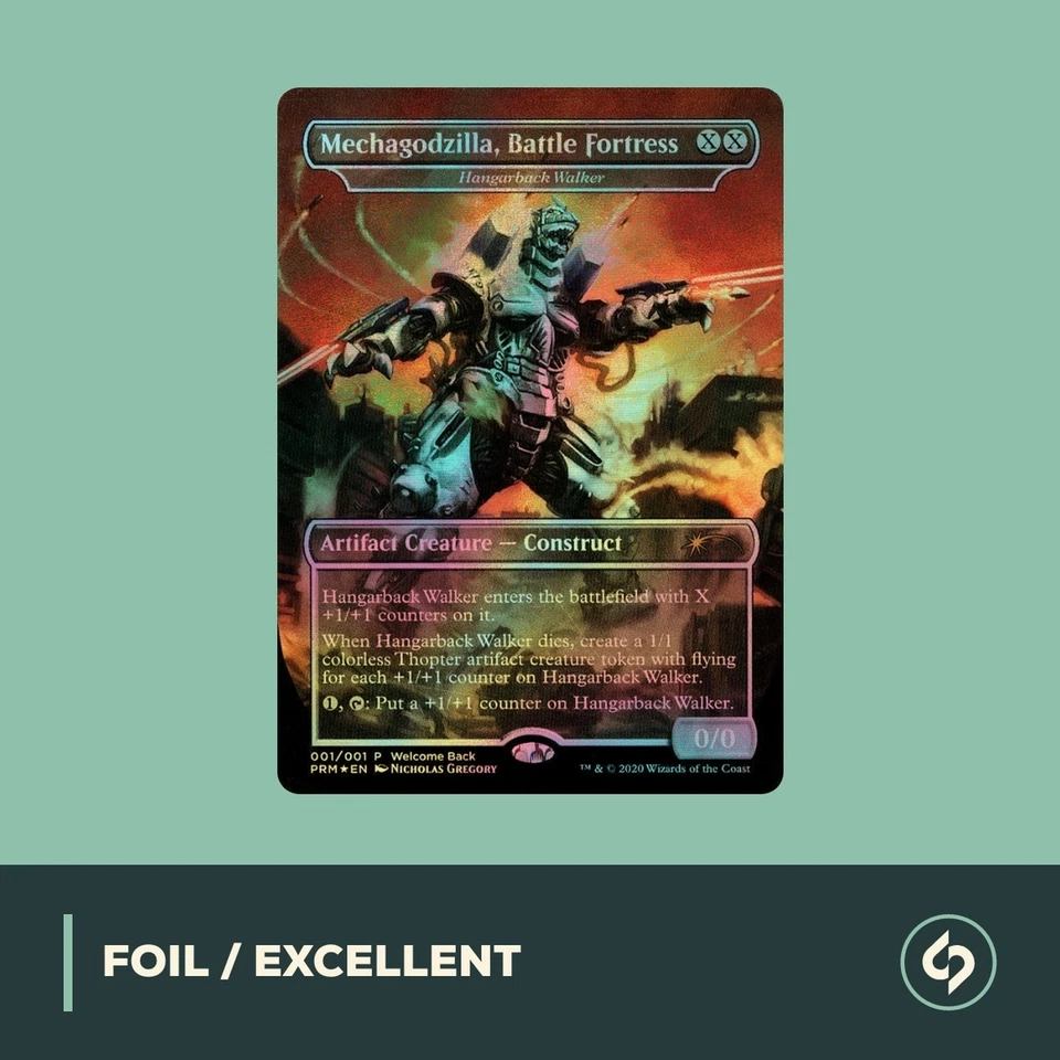 MTG | Mechagodzilla Battle Fortress | PROMO | EXCELLENT | EN | FOIL - Bild 1 von 2