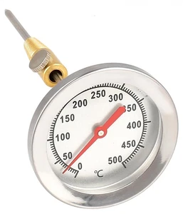 500°C Grilltermometer 15cm mit Konus Backofen Grill Pizzaofen Smoker Thermometer - Bild 1 von 8