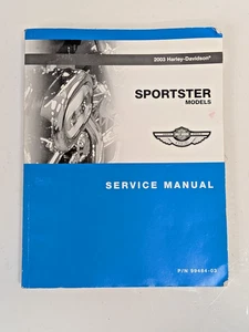 HARLEY 2003 SPORTSTER MODELS OEM SERVICE MANUAL 99484-03 Good Condition - Picture 1 of 7