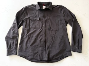 Topo Designs Breaker Camisa Chaqueta Senderismo Nylon Broches de presión - Negro - Para hombres XXL 2XL - Imagen 1 de 14