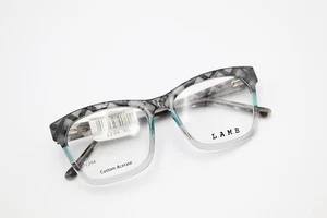 L.A.M.B. Marcos de gafas LA092 GRY gris 53-17-140 LAMB bisagras flexibles C294 - Imagen 1 de 12