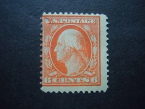 1911 #379 6c Washington Perf 12 Wmk 190 MHH OG CV $37 "Includes New Mount" #DS1 - Picture 1 of 3