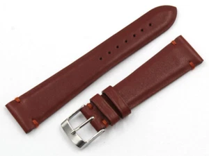 Cinturino PELLE CONNOLY Marrone Made Italy 20mm NEW Ardiglione Top Watch Band - Imagen 1 de 5
