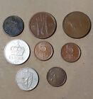 Norway 8 Coins - 2 Ore ; 4 x 5 O 1955 to 1979; 2 x 50 O 1983 & 2000; 1 Kr 1976