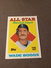 1988 Topps Wade Boggs #388 All-Star Red Sox MLB Card Very Good Condition (C12)