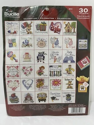 Kit Pack 30 Celebración Punto de Cruz Contado Bucilla Foto 1 de 4
